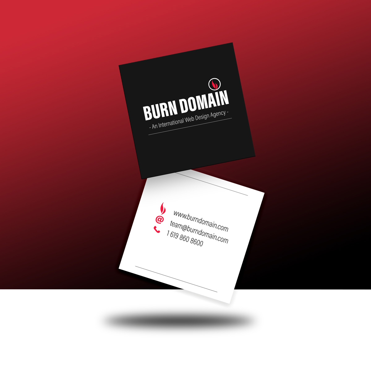 graphic design business card mockup